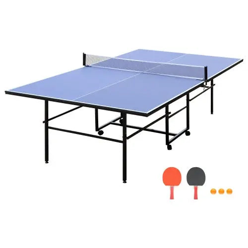 9ft Foldable Ping Pong Table Set Recreational Fun