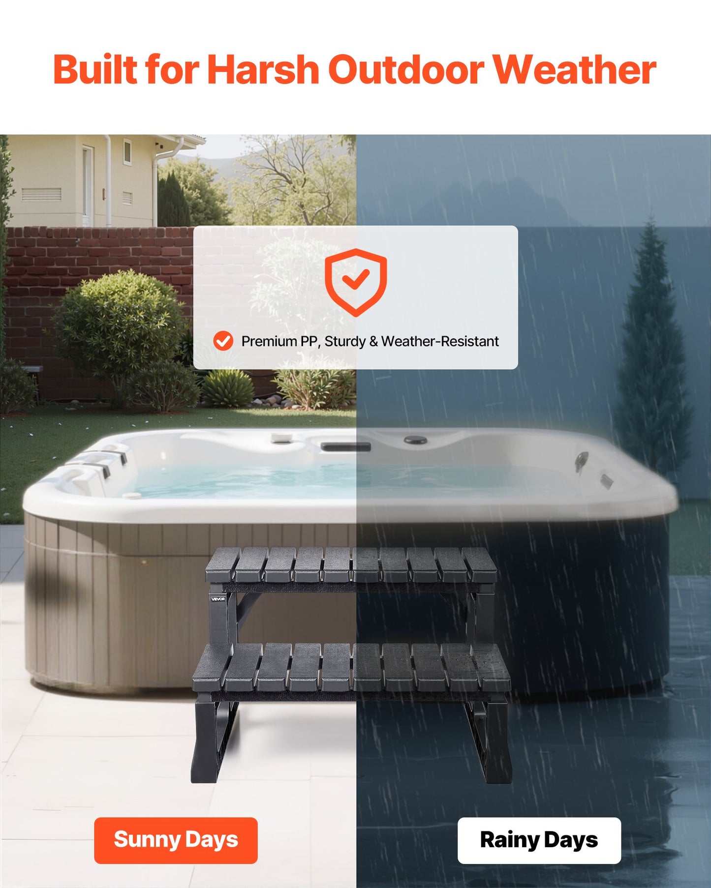 Heavy-Duty Hot Tub Step