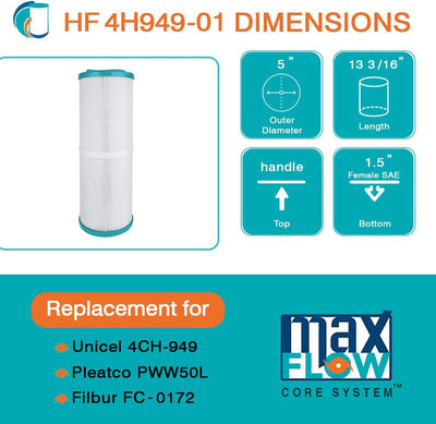 HF4H949-01 Spa Filter Cartridge | Four Winds Spas Hurricane Pool Filters