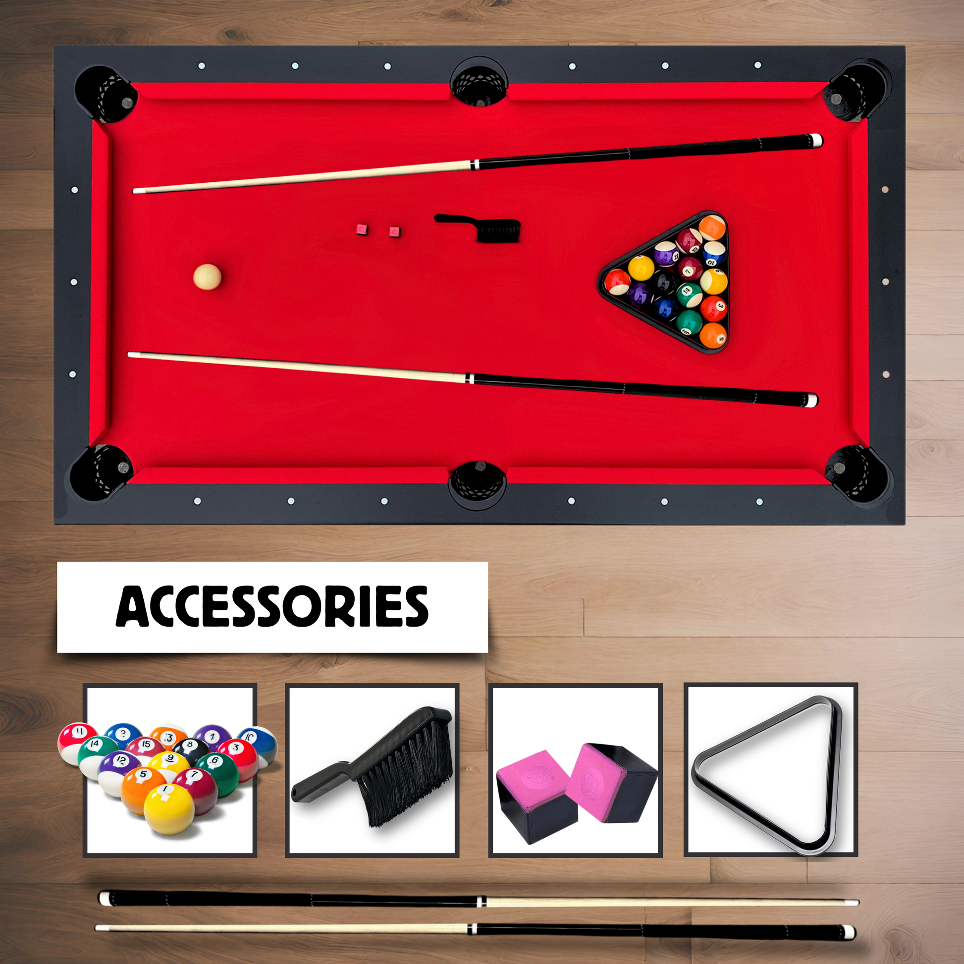 The Ashford 6' Portable Folding Pool Table Freetime Fun