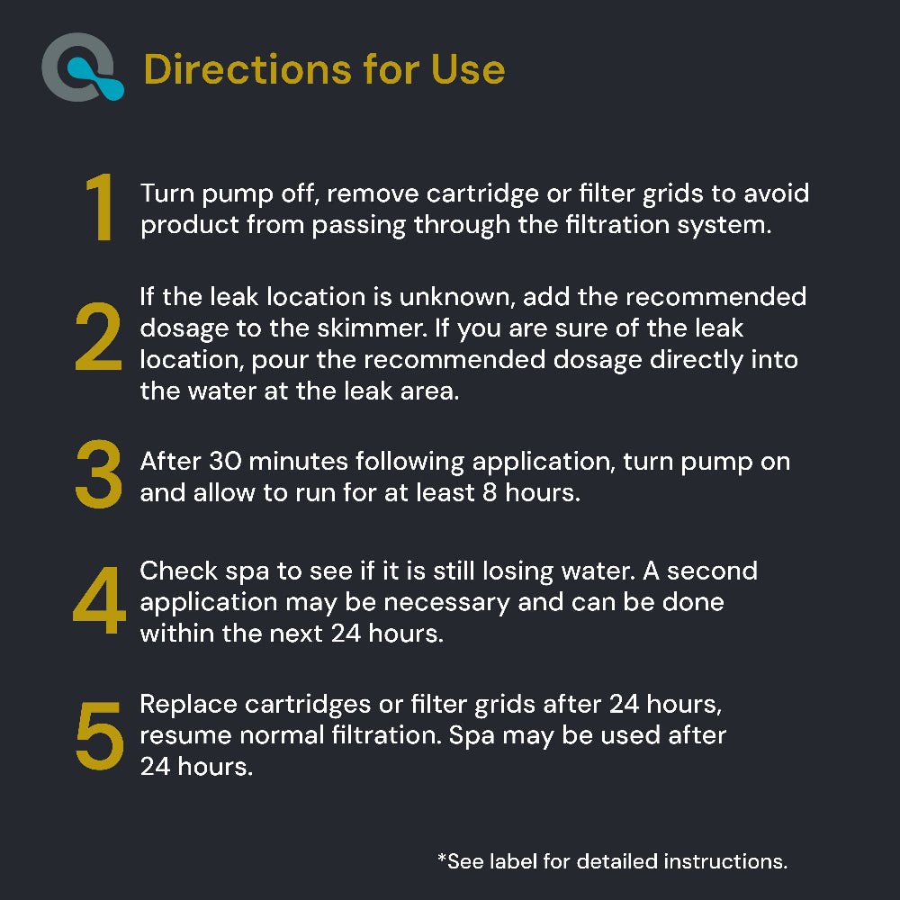Spa Leak Sealer for Hot Tubs AquaDoc