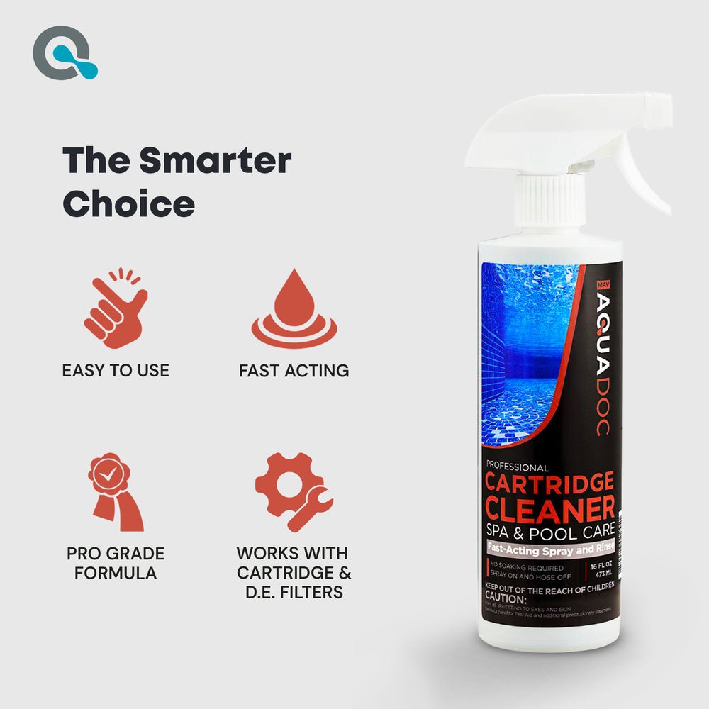 AquaDoc Pool & Spa Cartridge Cleaner Spray – Pool Filter Cleaner AquaDoc
