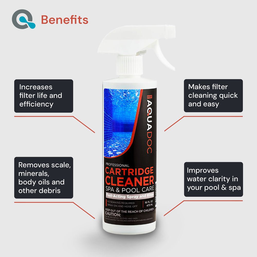 AquaDoc Pool & Spa Cartridge Cleaner Spray – Pool Filter Cleaner AquaDoc