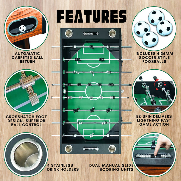 The Avenger 56" Foosball Table Freetime Fun