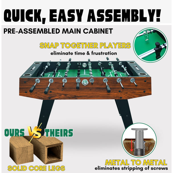 The Avenger 56" Foosball Table Freetime Fun