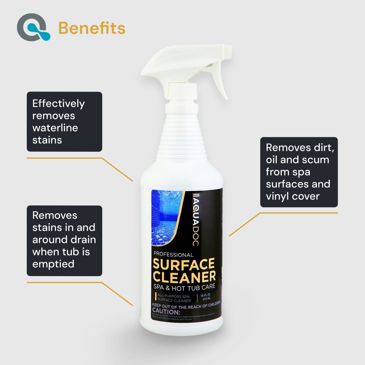 Spa Surface Cleaner for Hot Tub AquaDoc