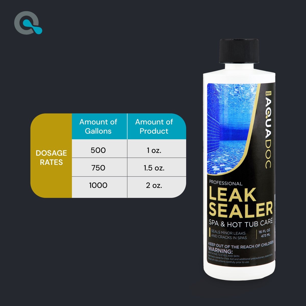 Spa Leak Sealer for Hot Tubs AquaDoc