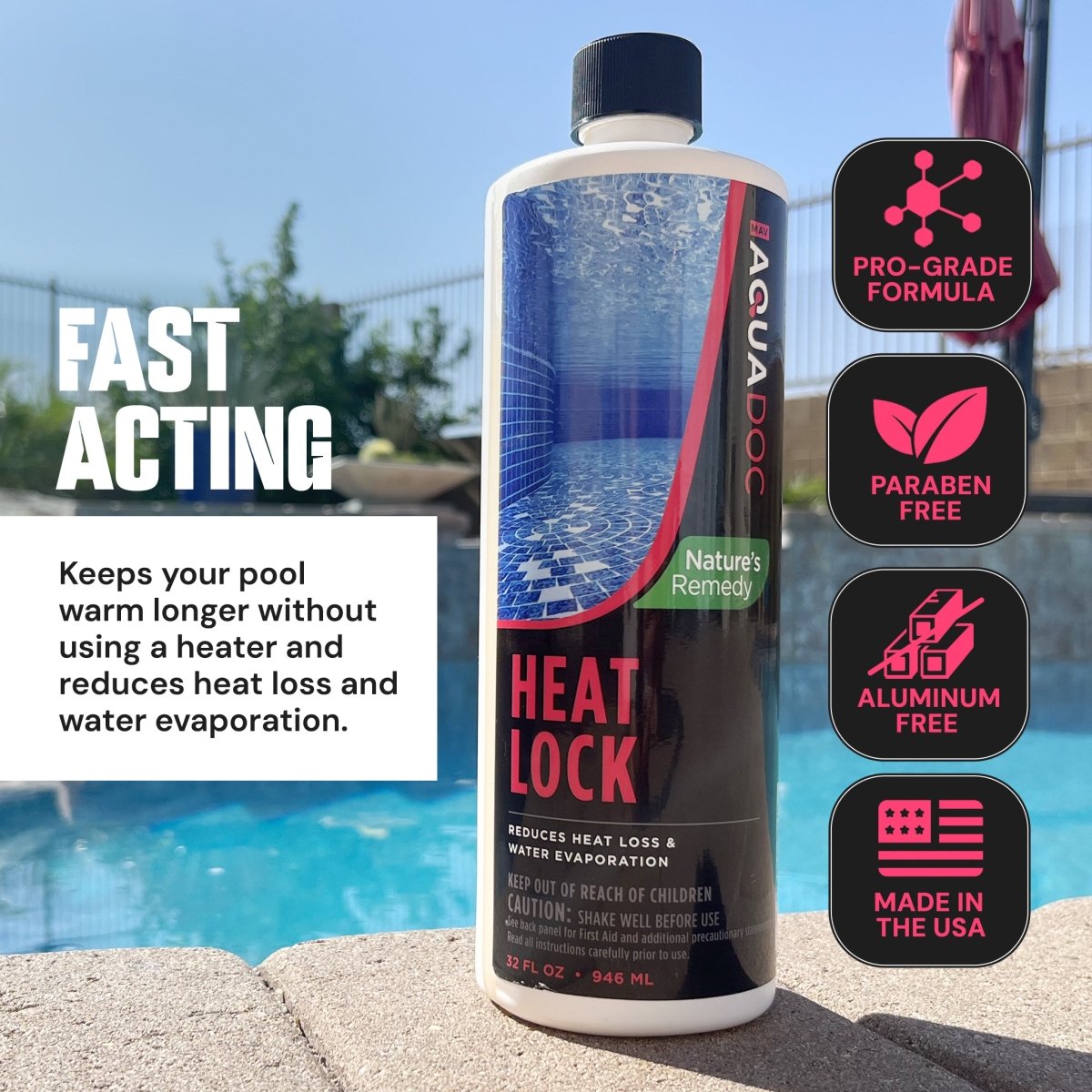 Natural Pool Heat Lock AquaDoc