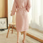 Cotton Double Waffle Unisex Thickened Long Robe