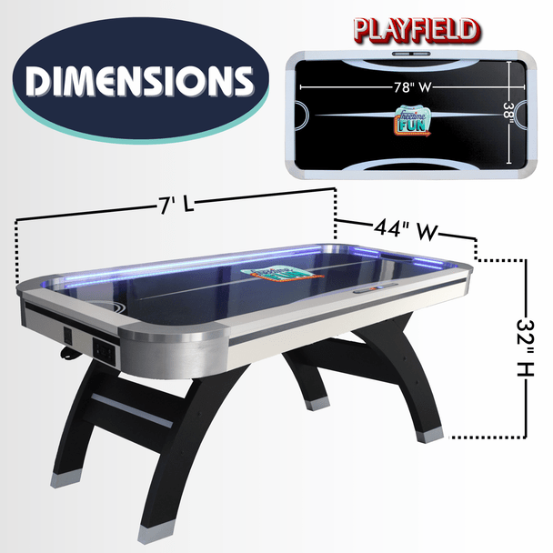 Slap Shot 7' Air Hockey Table Freetime Fun