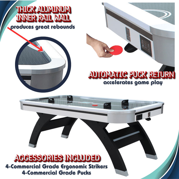 Slap Shot 7' Air Hockey Table Freetime Fun