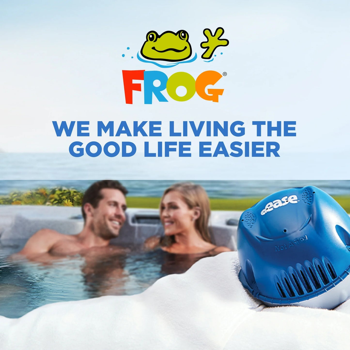 FROG @ease Floating Sanitizer + SmartChlor + Maintain Shock Kit