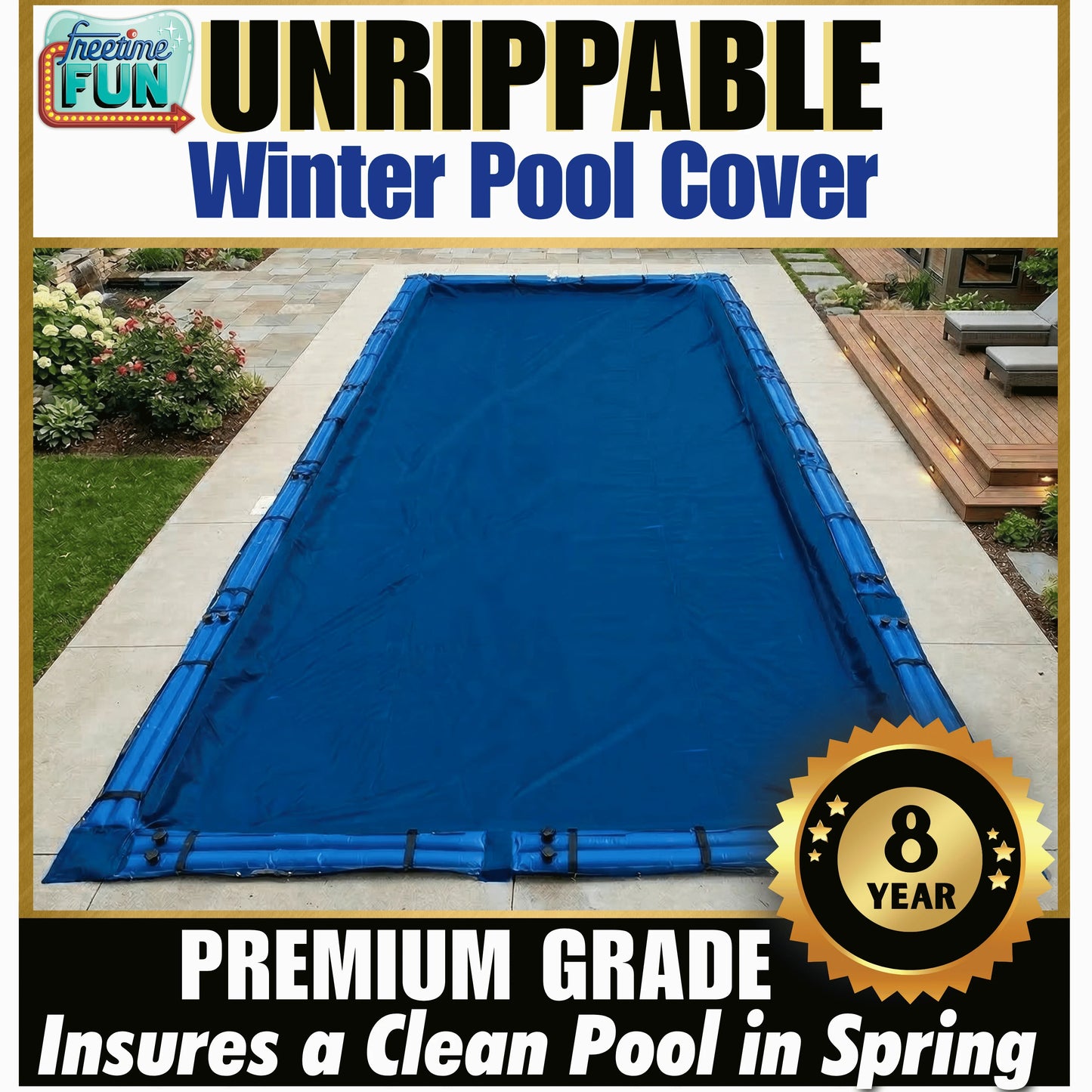 Unrippable In-Ground Premium Winter Covers Freetime Fun
