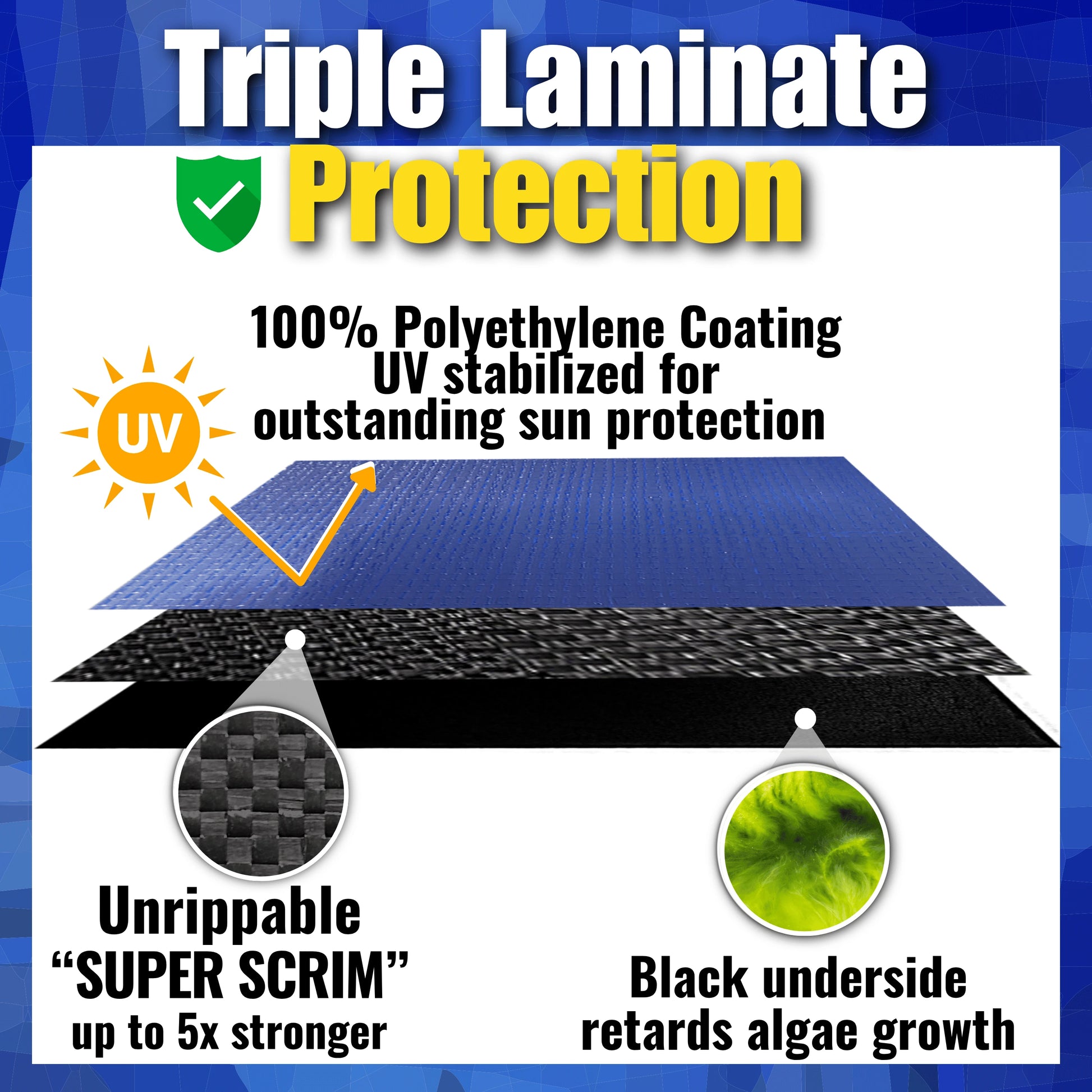 Unrippable In-Ground Premium Winter Covers Freetime Fun