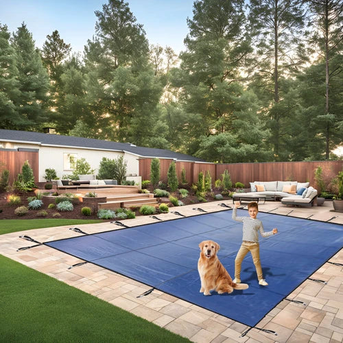 Mesh Safety Pool Cover for In-Ground Pools- 5 YR Warranty Freetime Fun