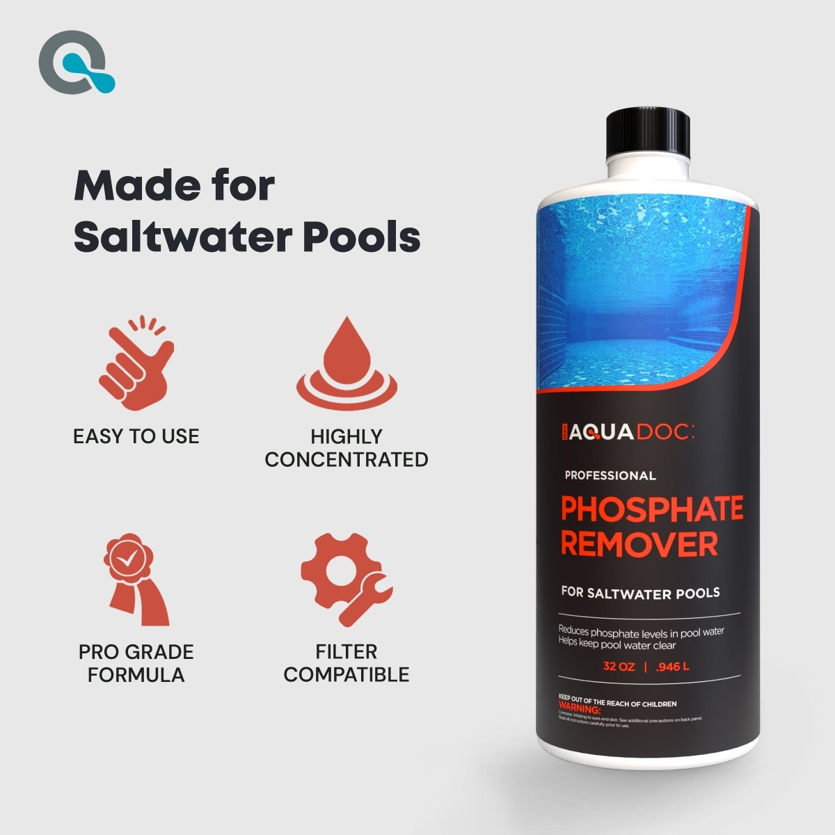Phosphate Remover for Saltwater Pools AquaDoc