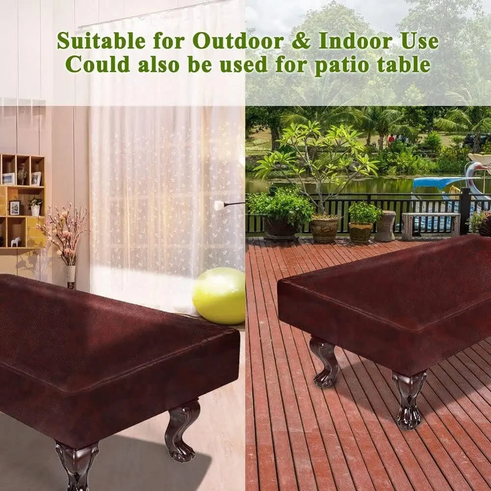 7/8ft Leatherette Pool Table Cover American Classic