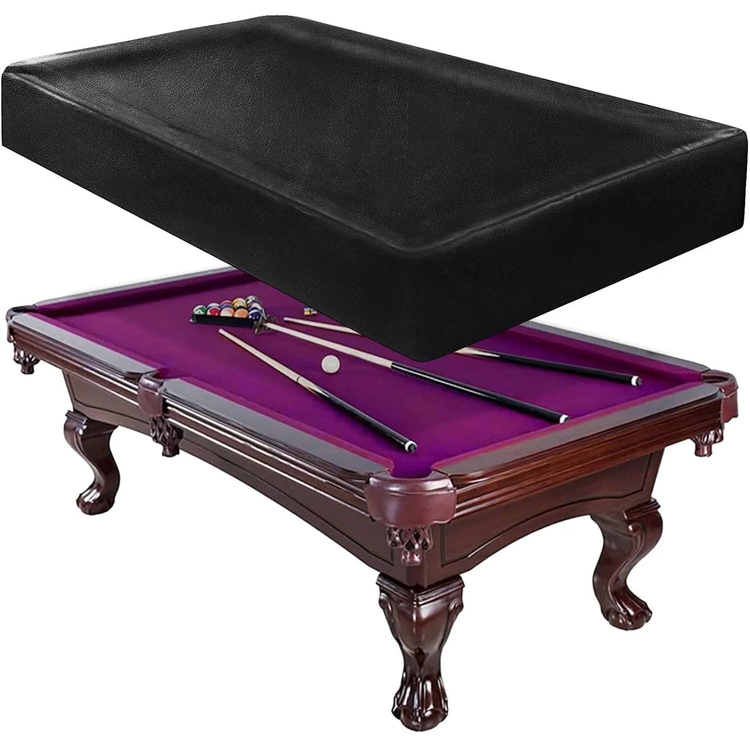 7/8ft Leatherette Pool Table Cover American Classic