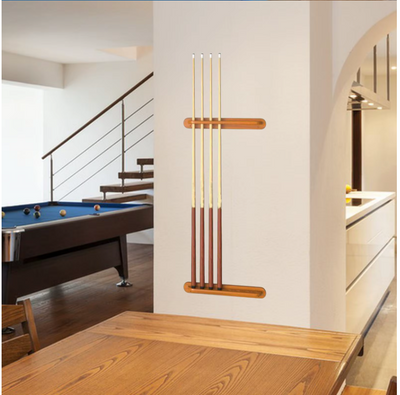 2 Piece Wall Pool Cue Rack