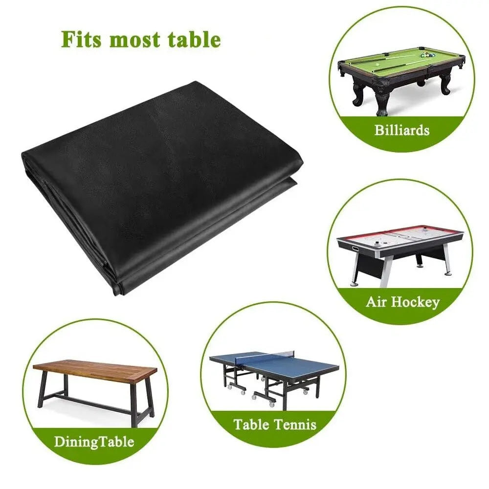 7/8ft Leatherette Pool Table Cover American Classic
