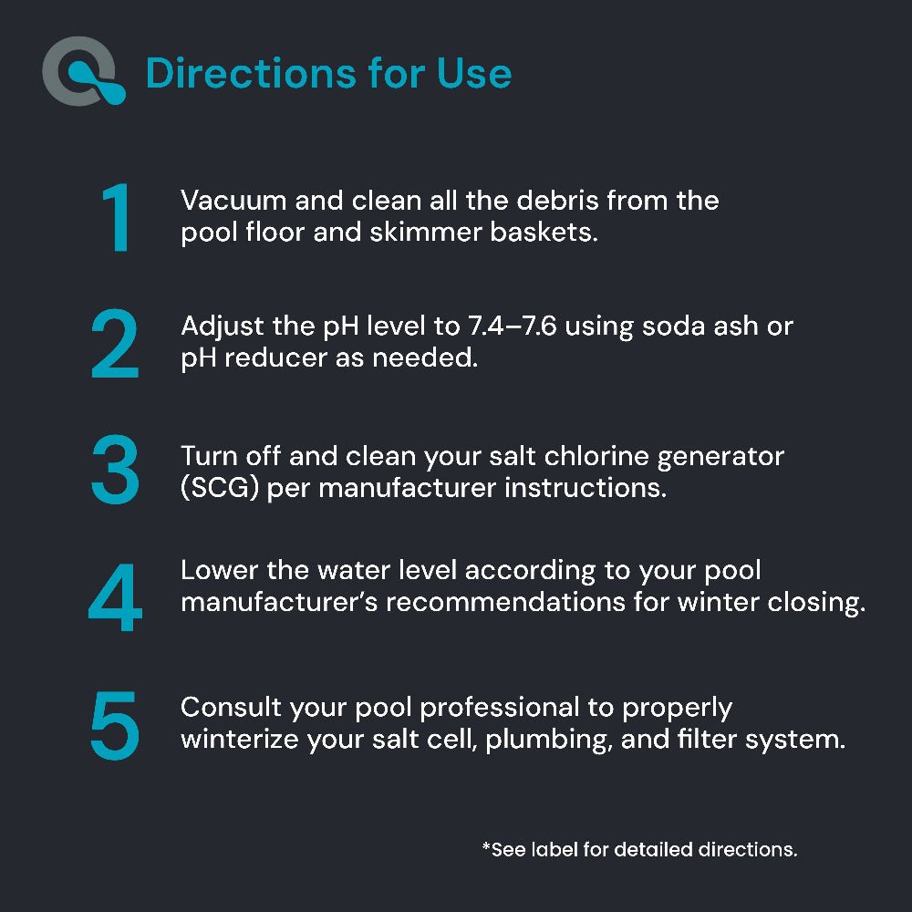 Pool Winterizing Kit for Saltwater Pools AquaDoc