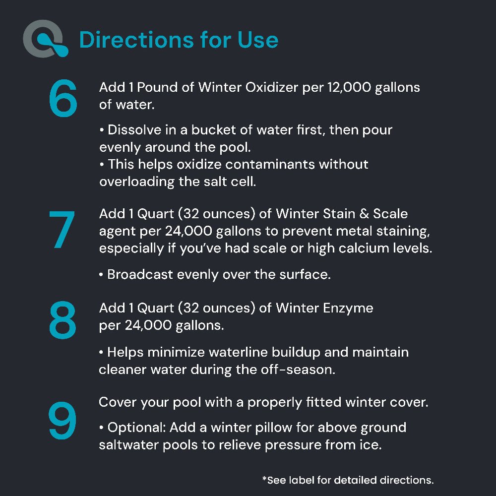 Pool Winterizing Kit for Saltwater Pools AquaDoc